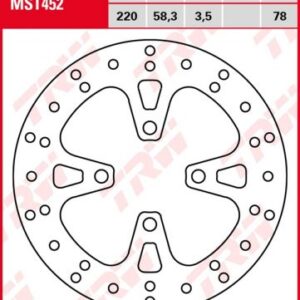 Disco de freno fijo TRW