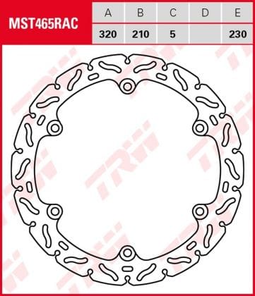 Disco de freno fijo RACING TRW