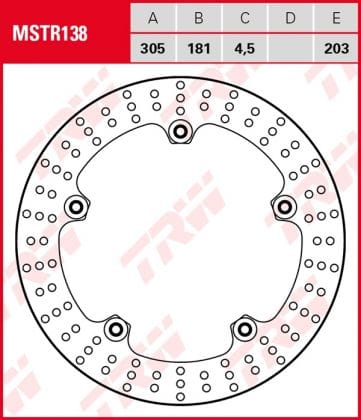 Disco de freno fijo BMW no necesita tornilleria adicional TRW