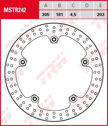 Disco de freno fijo BMW no necesita tornilleria adicional TRW