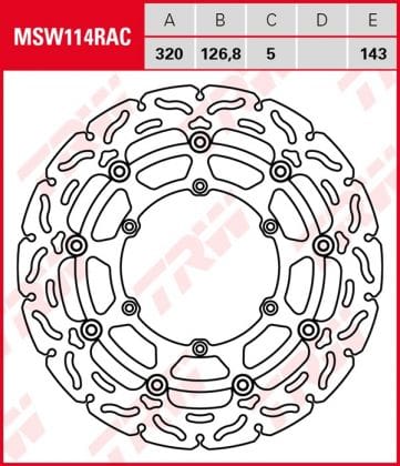 Disco de freno flotante RACING TRW