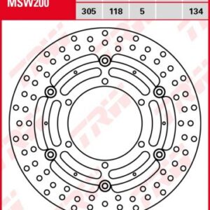 Disco de freno flotante TRW