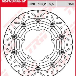 Disco de freno flotante EXCLUSIVAMENTE RACING TRW