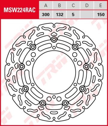 Disco de freno flotante RACING TRW