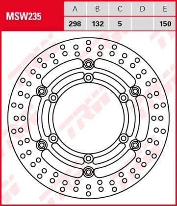Disco de freno flotante TRW