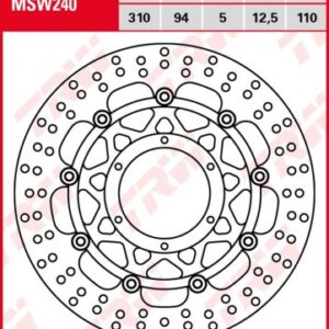 Disco de freno flotante TRW