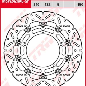 Disco de freno flotante EXCLUSIVAMENTE RACING TRW