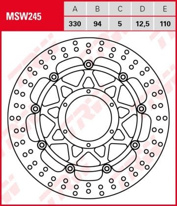 Disco de freno flotante TRW