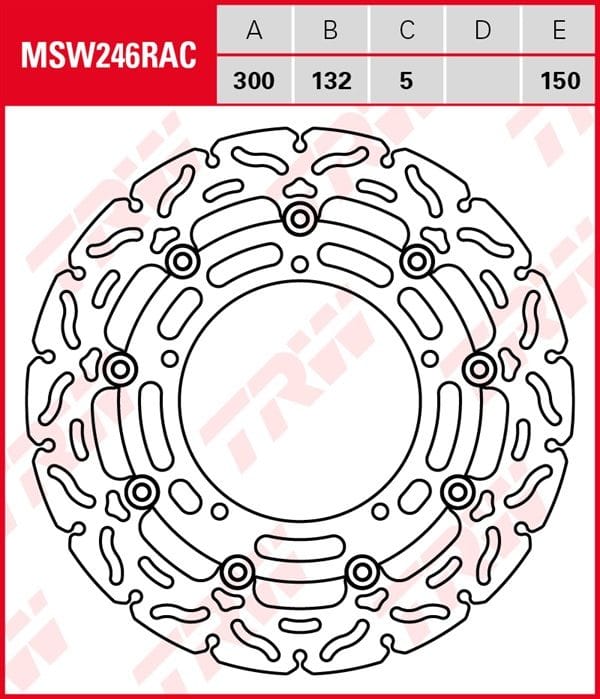 Disco de freno flotante RACING TRW