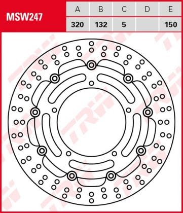 Disco de freno flotante TRW