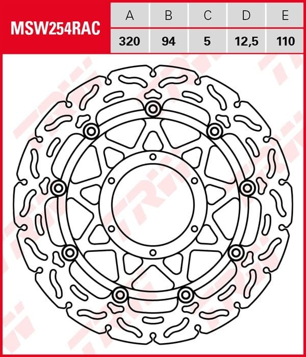 Disco de freno flotante RACING TRW