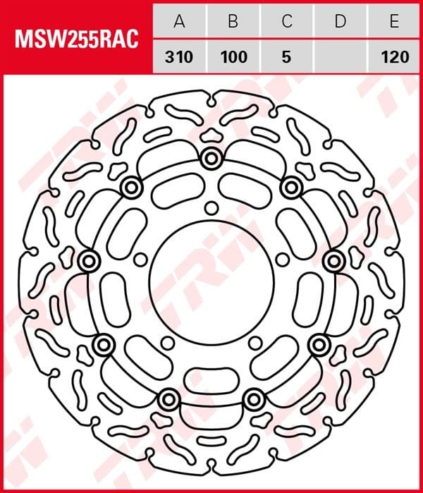 Disco de freno flotante RACING TRW