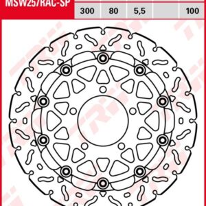 Disco de freno flotante EXCLUSIVAMENTE RACING TRW