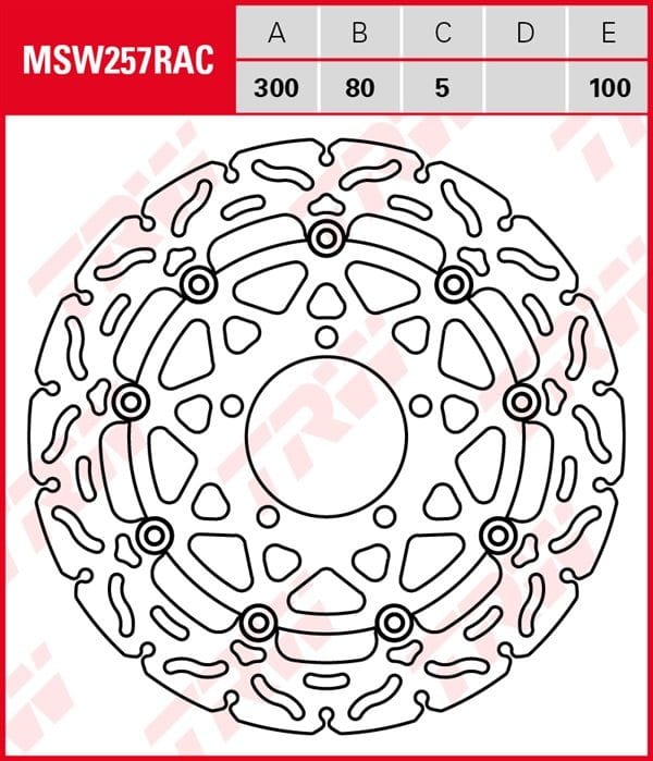 Disco de freno flotante RACING TRW