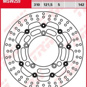 Disco de freno flotante TRW