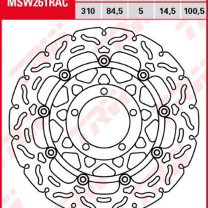 Disco de freno flotante RACING TRW