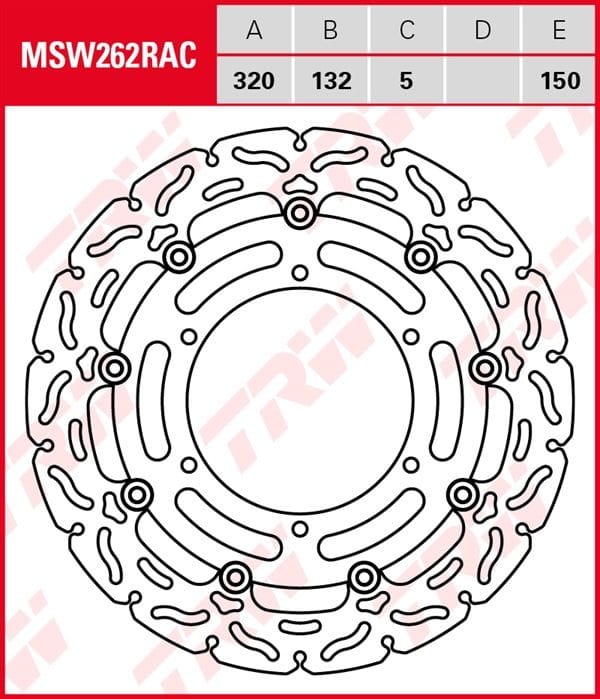 Disco de freno flotante RACING TRW