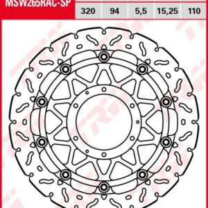 Disco de freno flotante EXCLUSIVAMENTE RACING TRW