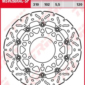 Disco de freno flotante EXCLUSIVAMENTE RACING TRW