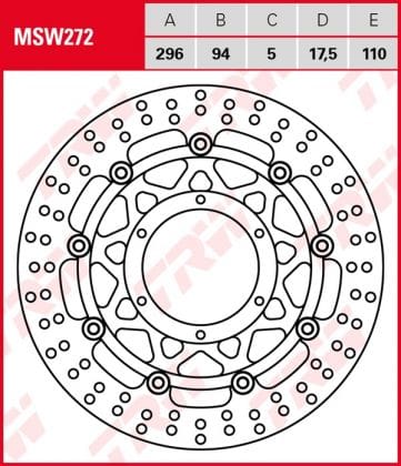 Disco de freno flotante TRW