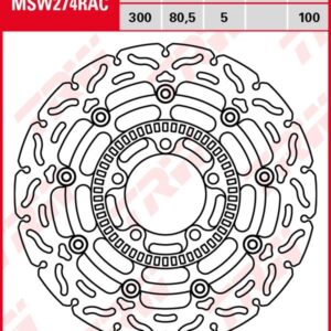 Disco de freno flotante RACING TRW