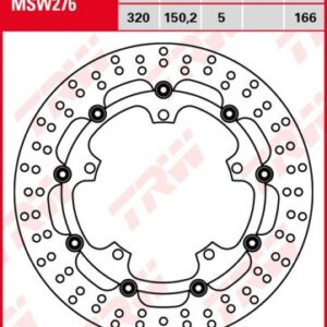 Disco de freno flotante TRW