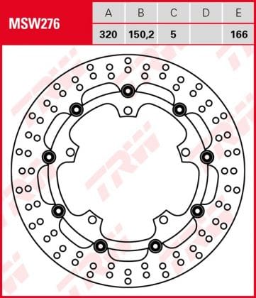 Disco de freno flotante TRW