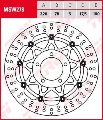 Disco de freno flotante TRW