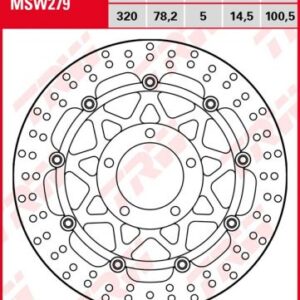 Disco de freno flotante TRW