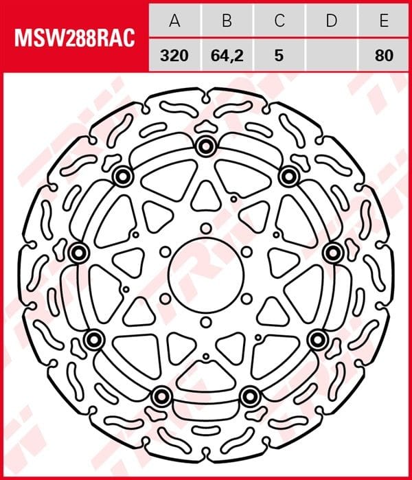 Disco de freno flotante RACING TRW