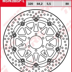 Disco de freno flotante EXCLUSIVAMENTE RACING TRW