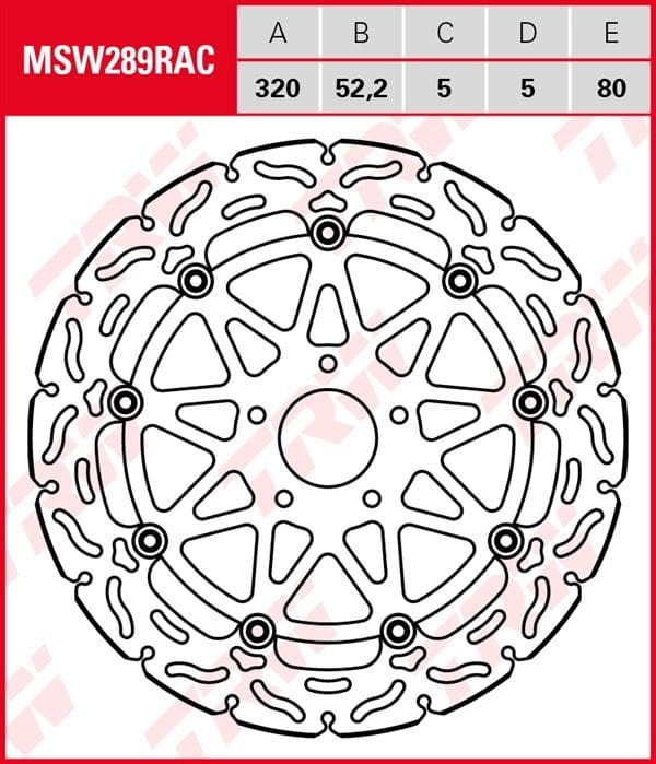 Disco de freno flotante RACING TRW