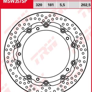 Disco de freno flotante EXCLUSIVAMENTE RACING TRW