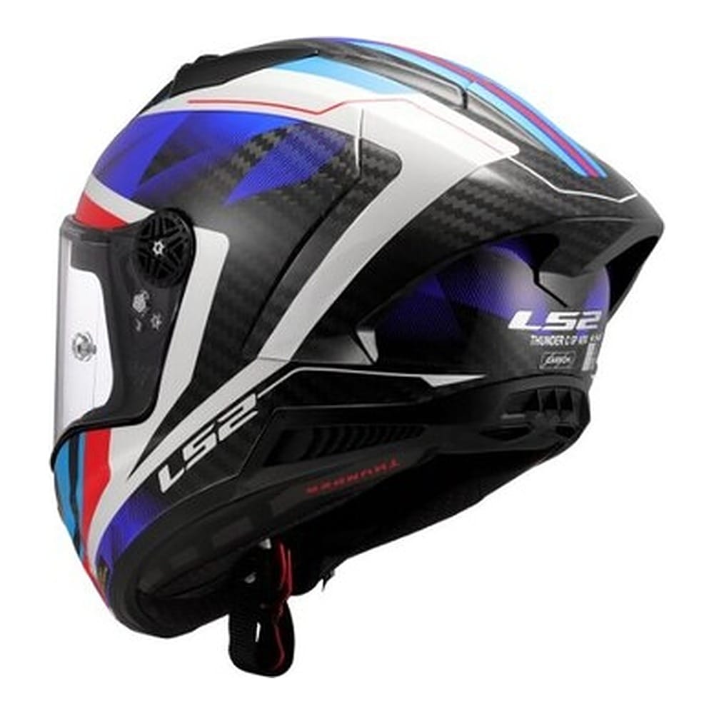 LS2 FF805 THUNDER GP AERO RAUTE BLUE RED-06 - Imagen 3