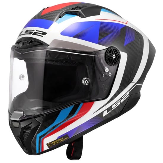 LS2 FF805 THUNDER GP AERO RAUTE BLUE RED-06 - Imagen 2