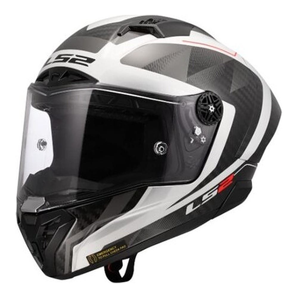 LS2 FF805 THUNDER GP AERO RAUTE WHITE GREY-06 - Imagen 2