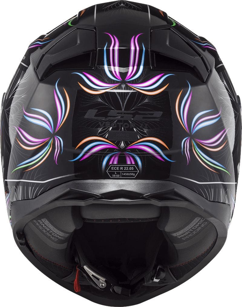 LS2 FF811 VECTOR II TROPICAL BLACK WHITE-06 - Imagen 2