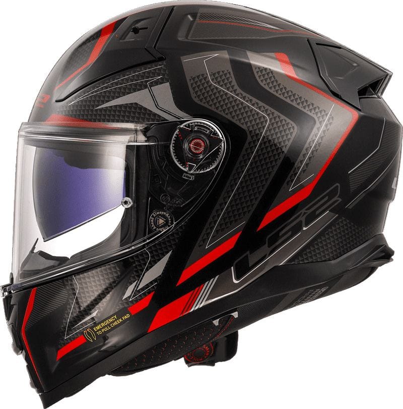 LS2 FF811 VECTOR II ALIZER BLACK RED-06
