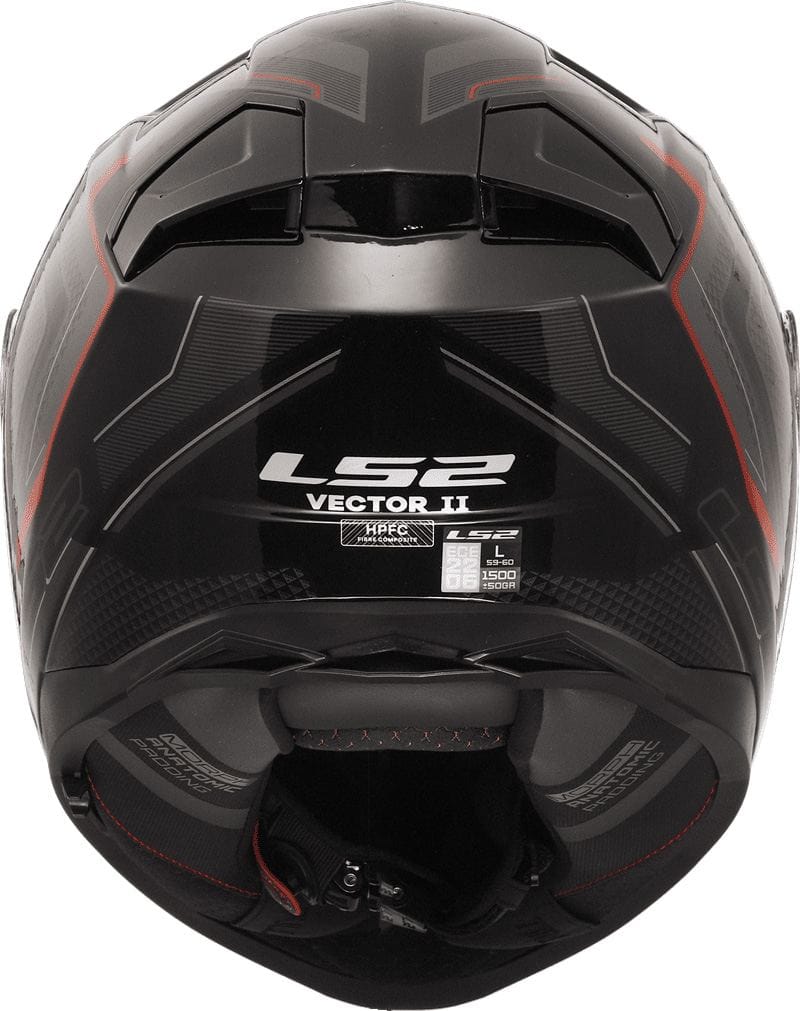 LS2 FF811 VECTOR II ALIZER BLACK RED-06 - Imagen 2