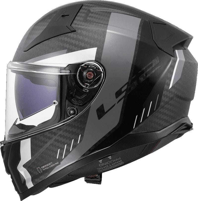 LS2 FF811 VECTOR II C GRID MATT BLACK GREY-06 - Imagen 3