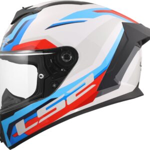 LS2 FF820 RAPID III HYPER WHITE BLUE RED