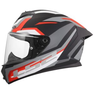 LS2 FF820 RAPID III HYPER BLACK RED