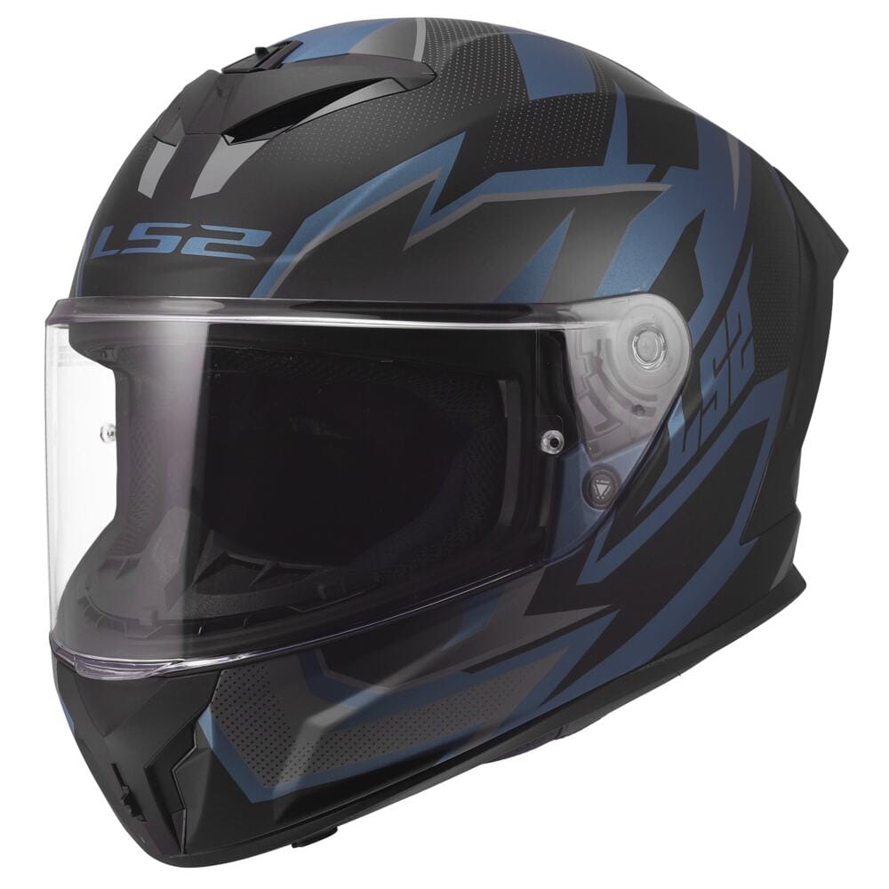LS2 FF820 RAPID III XTREM BLACK BLUE PETROL - Imagen 2