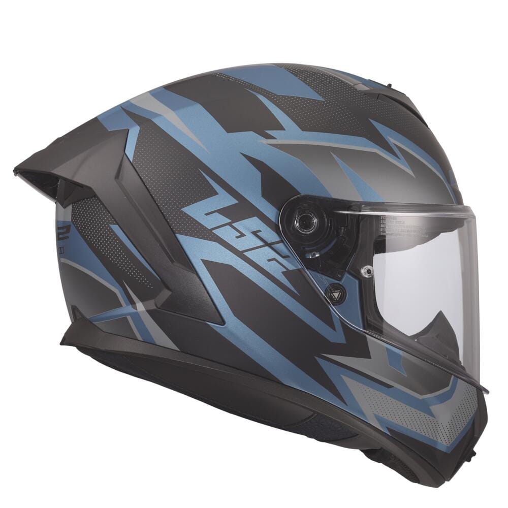 LS2 FF820 RAPID III XTREM BLACK BLUE PETROL - Imagen 3