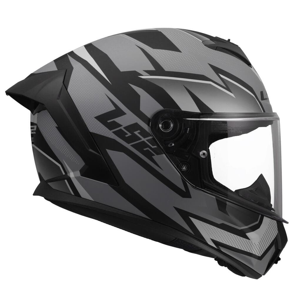 LS2 FF820 RAPID III XTREM BLACK GREY - Imagen 2