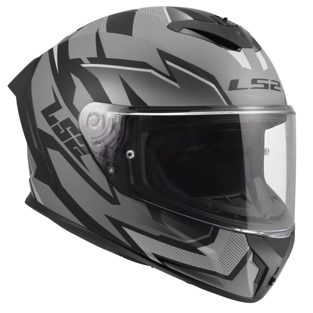 LS2 FF820 RAPID III XTREM BLACK GREY - Imagen 3