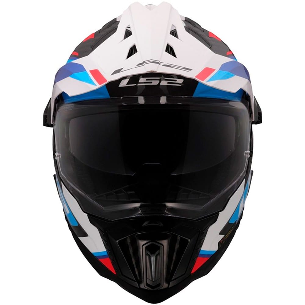 LS2 MX701 EXPLORER HEXA WHITE BLUE RED-06 - Imagen 2