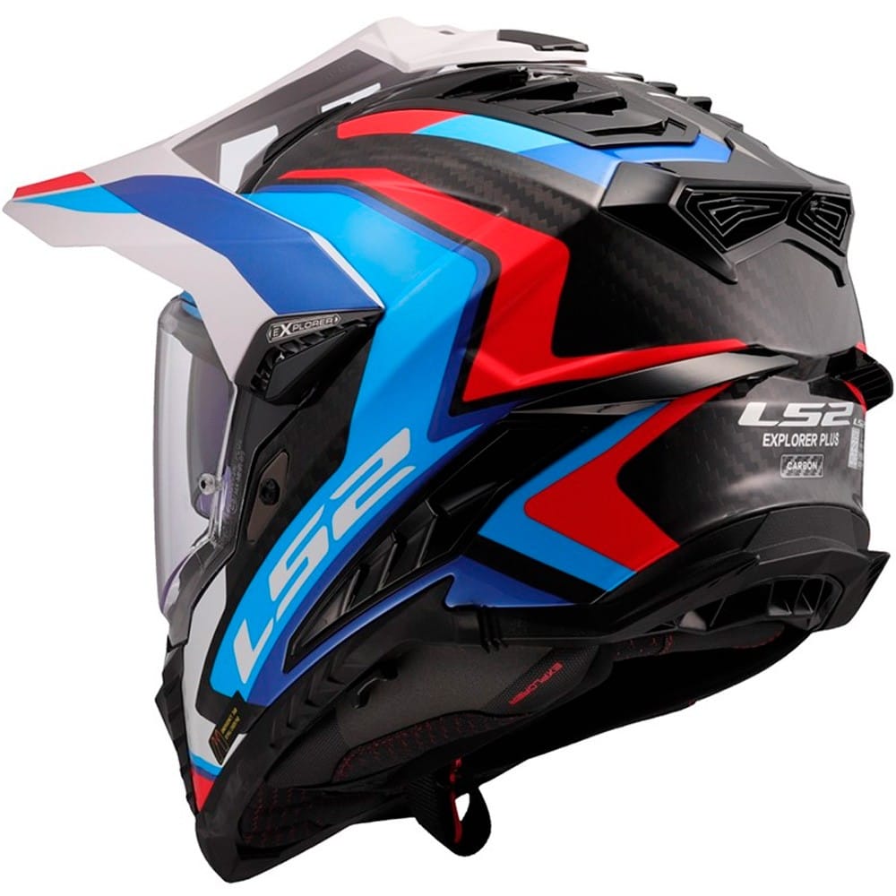 LS2 MX701 EXPLORER HEXA WHITE BLUE RED-06 - Imagen 4