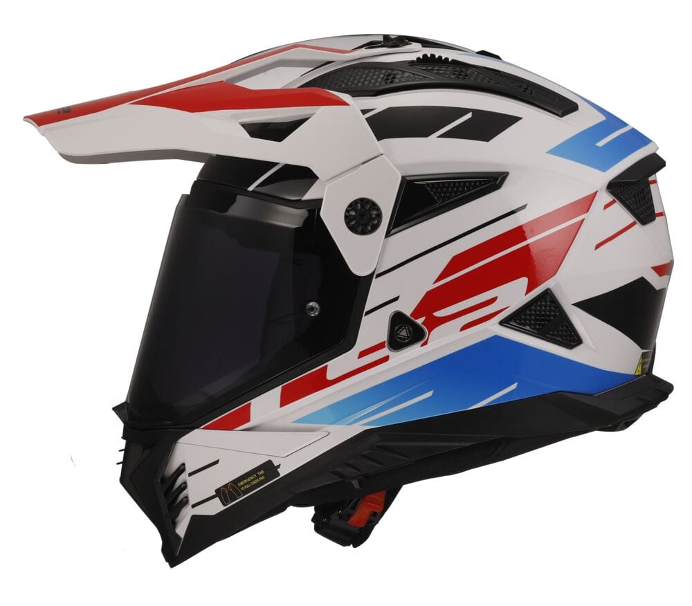 LS2 MX702 PIONEER II NAMIB WHITE BLUE RED-06 - Imagen 2
