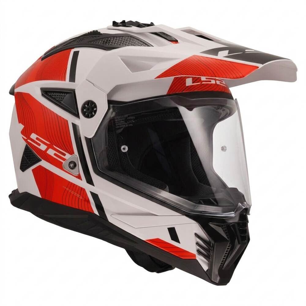 LS2 MX702 PIONEER II HILL WHITE RED-06 - Imagen 3